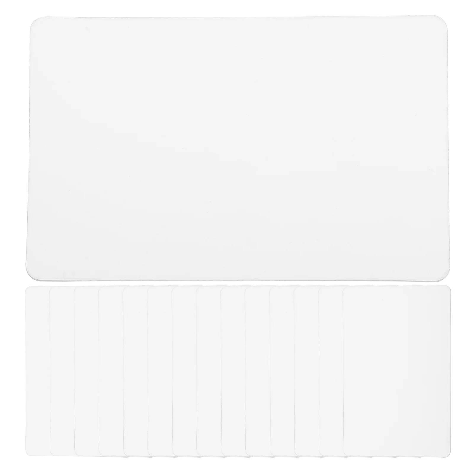 

100Pcs PVC Name Card Unfinished Blank Labels for Hand-Painted Tags DIY Art Crafts Message Cards Luggage Label Ornament