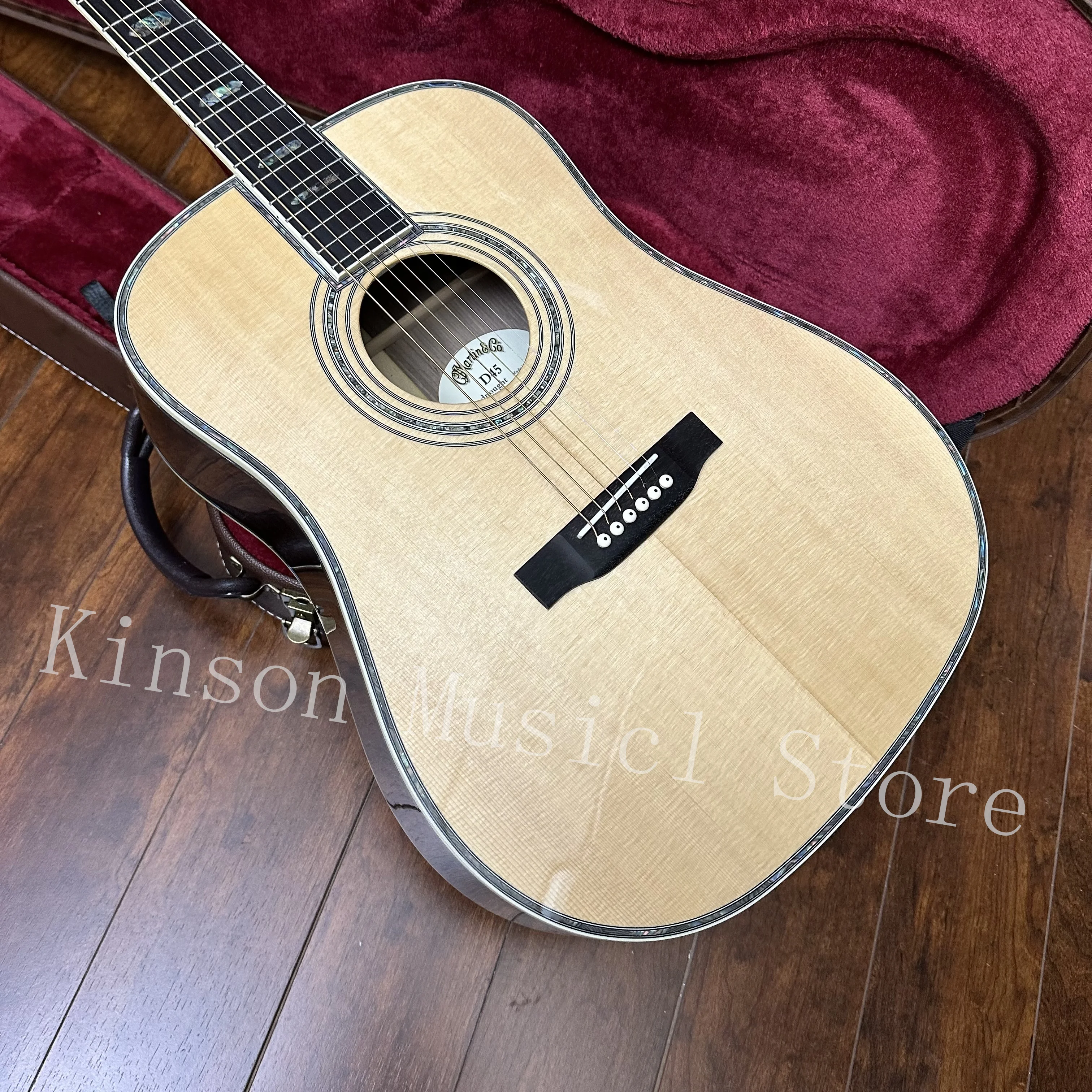 D45 41-inch spruce acoustic electric guitar Rosewood fingerboard