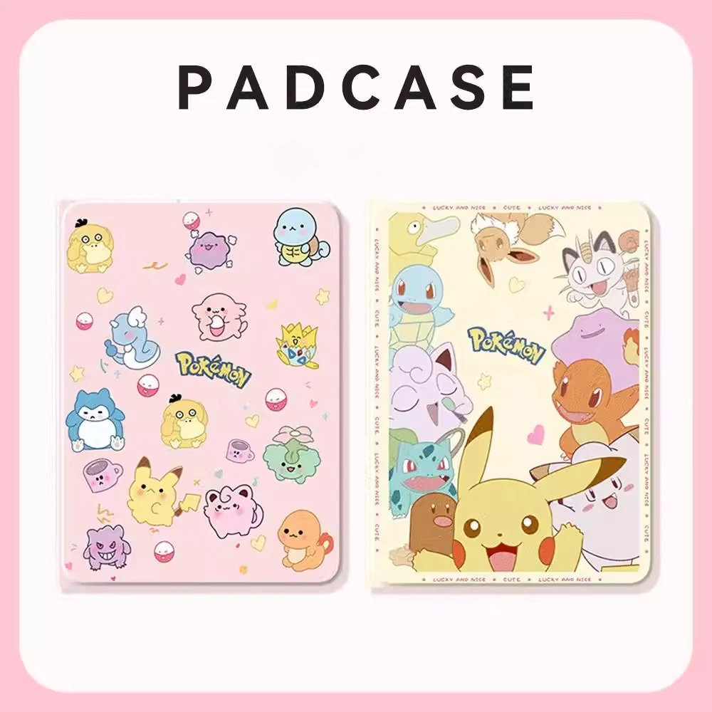 

Pokémon For iPad Case Funda ipad 8 9 10 10.2in Air4 5 10.9in M2 M3 A16 11in Protective case Pro4 5 6 12.9in M4 13in Tablet Cover