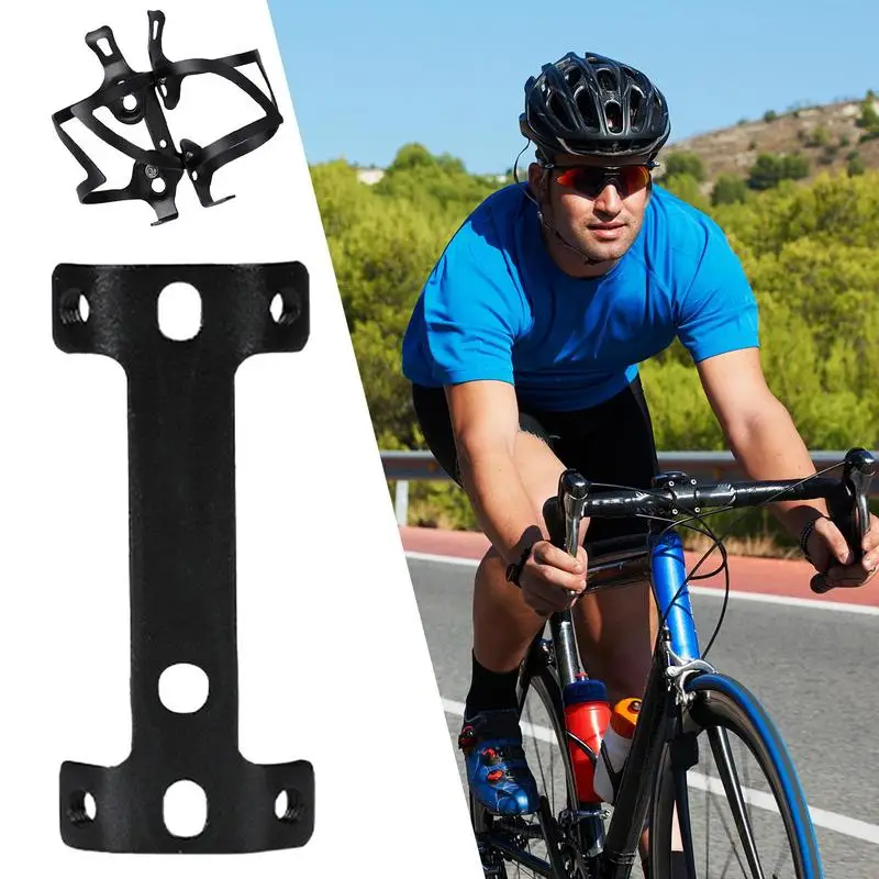 Water Bottle Bracket Adapter Adjustable Bicycle Kettle Extension Stand Aluminum Alloy Lightweight Secure Bottle Cage Mount