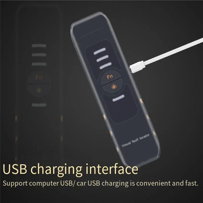 N11R FTTH Rode Optische Rood Licht Pen Rode Lichtbron 15Mw Glasvezel Pen Met USB Oplaadbare LED Verlichting