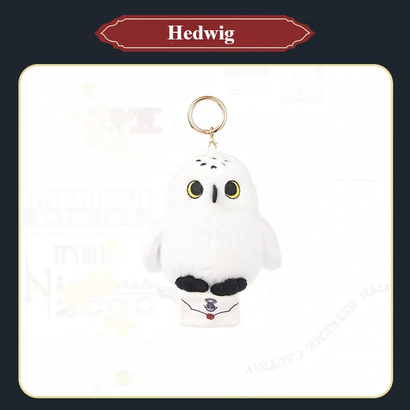 MINISO Harry James Potter Series-Hedwig Plush Pendant Backpack Decoration Pendant Cartoon Keychain Children's Toy Christmas Gift