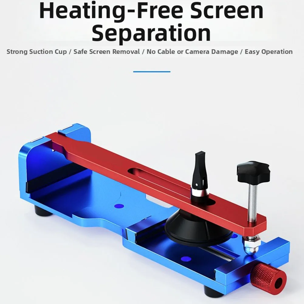 QP-1 Screen Removal Tool with Soft Protective Pads Adjustable Tension Screws and Camera Recess for Safe Disassembly