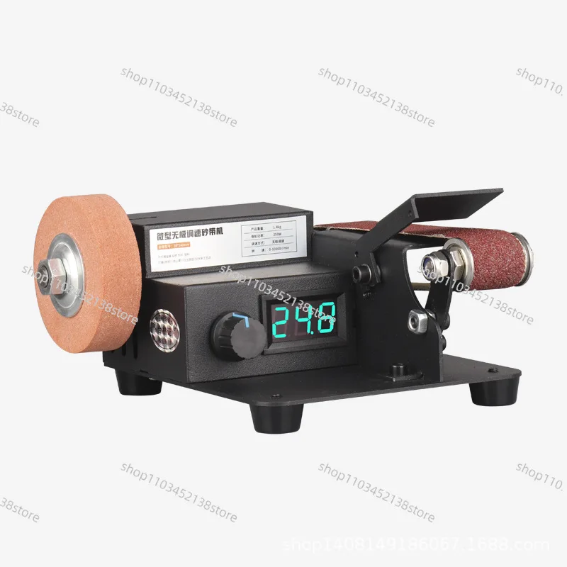 

Small Belt Machine Electric DIY Polishing Machine Grinder Angle Sharpener Cutting Machine Desktop