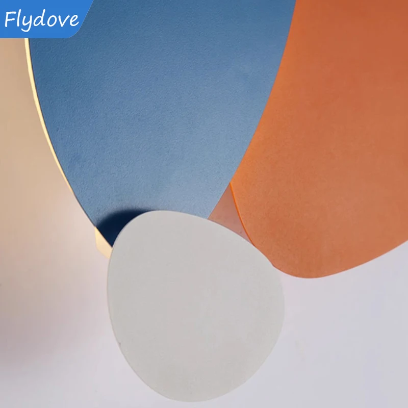 Modern Creative Colorful Metal Wall Light Home Atmosphere Lamp for Parlor Bedroom Stairs Aisle Restaurant Lighting Fixture