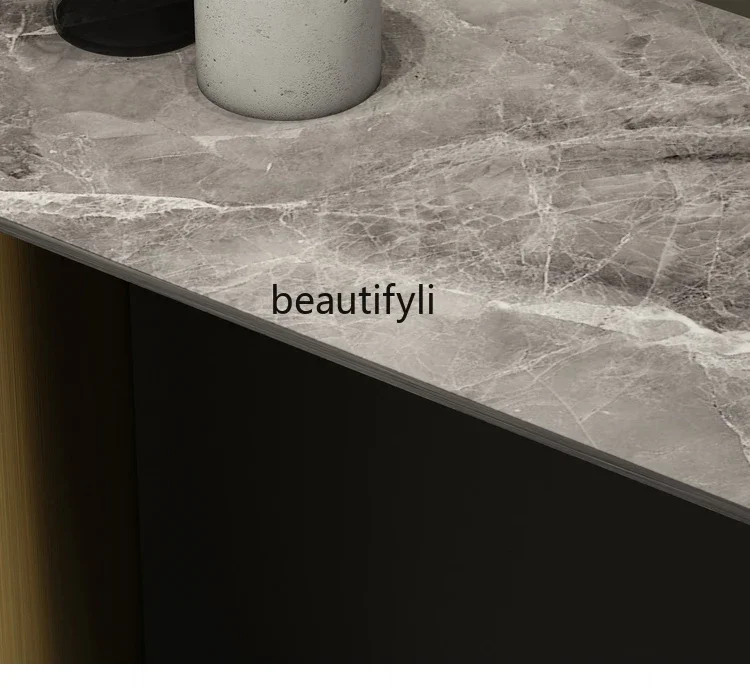 โต๊ะตกแต่งผนังทางเข้าสไตล์มินิมอลอิตาลี X188 สำหรับตกแต่งห้องนั่งเล่น ทางเดิน ตู้วางของหน้าประตู ทำจากหิน
