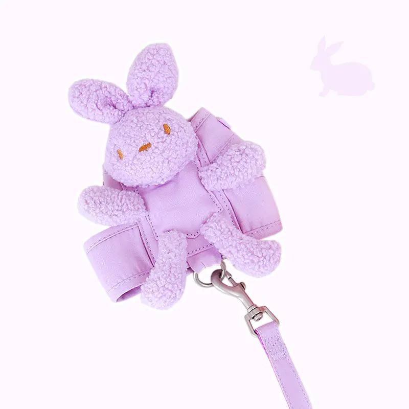 Vest Style Pet Dog Harness Leash Set Walking Leash Harness Rabbit Decoration For Small Dog Teddy Bear Cat Supplies