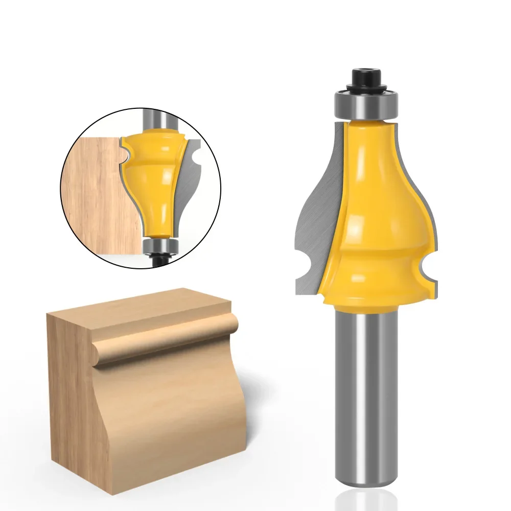 1PC 1/2" 12.7MM 12MM Shank Milling Cutter Wood Carving Picture Frame Router Bits Tenon Tungsten Carbide Line Bit Woodworking