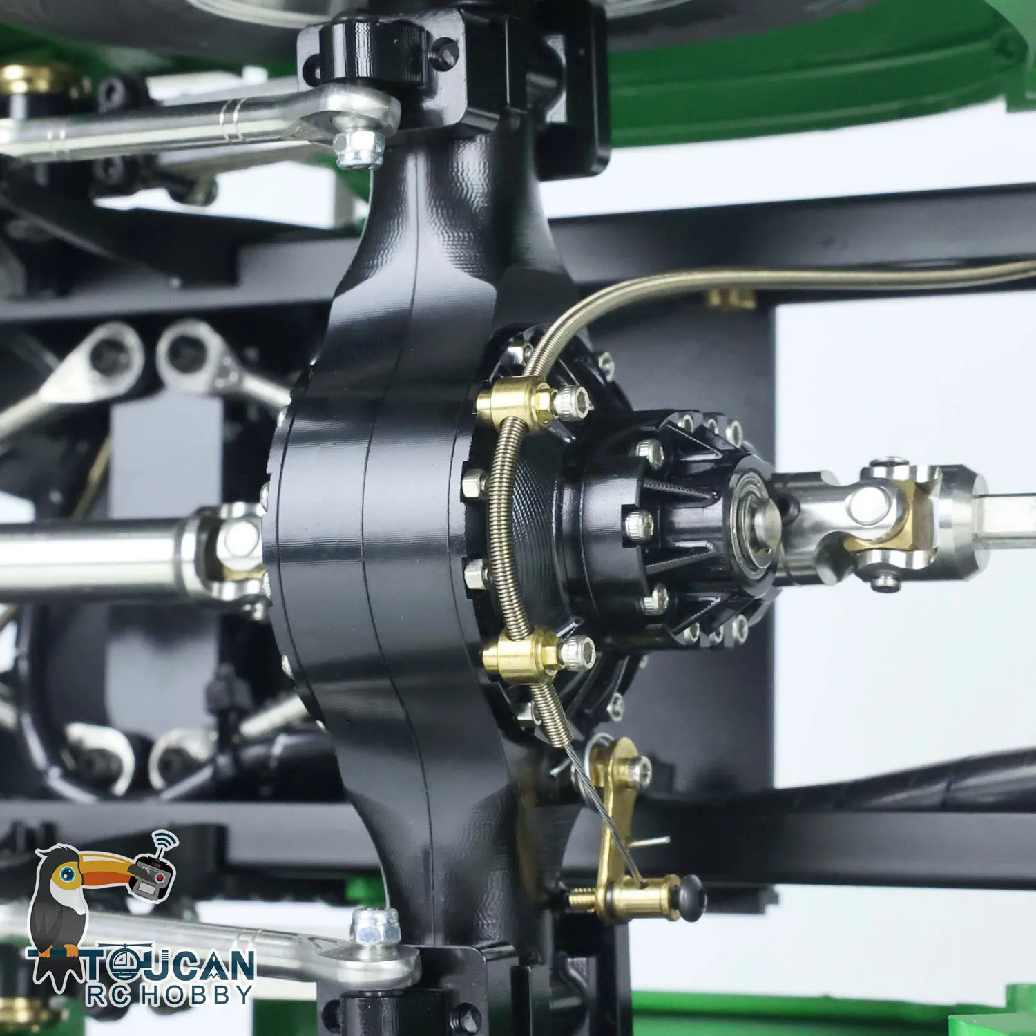 1/14 LESU RC Metallo Trattore Camion 6X6 Auto di Controllo Remoto RTR R730 Luci Suoni Fumatori Unità Verniciato Assemblato Giocattolo Regalo THZH1967