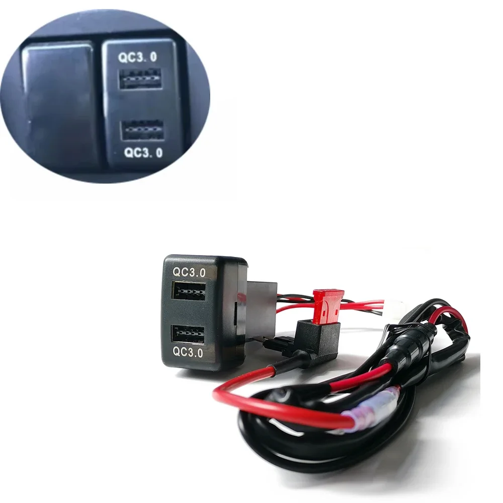 Car Auto Charger Quick Charge QC3.0 รถชาร์จโทรศัพท์ USB QC3.0 Charger ปลั๊กสําหรับ Isuzu 700P KV100