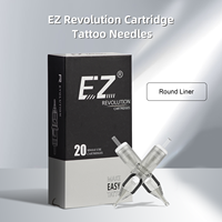 EZ Revolution Tattoo Cartridge Needle Round Liner (RL)  #12 (0.35 MM) #10 (0.30 ) Long Taper Rotary Machine Supply 20 Pcs/Box