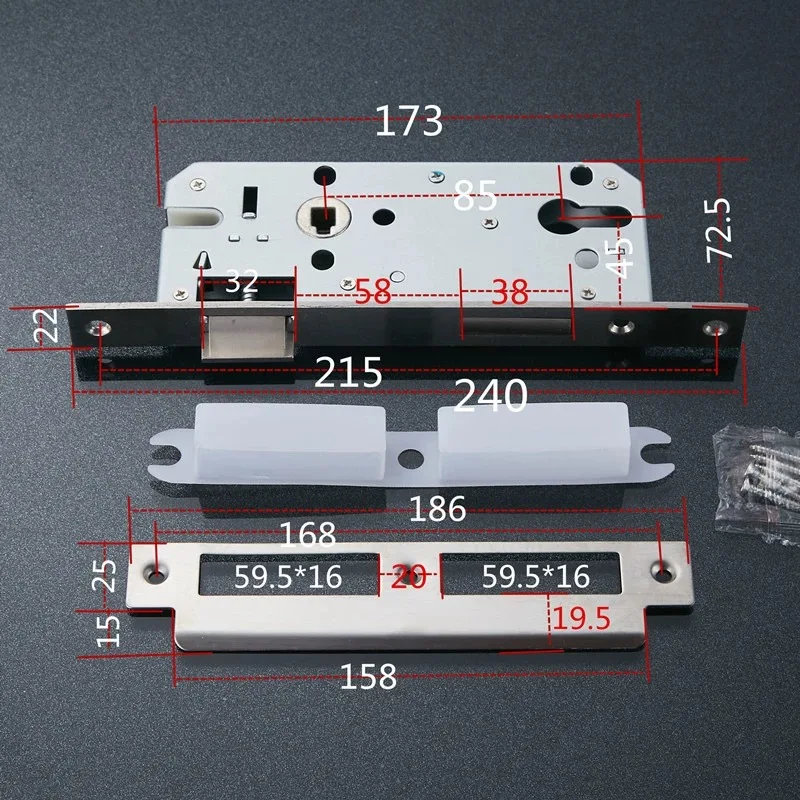 

kingku lock body customized stainless 304 6072 4585