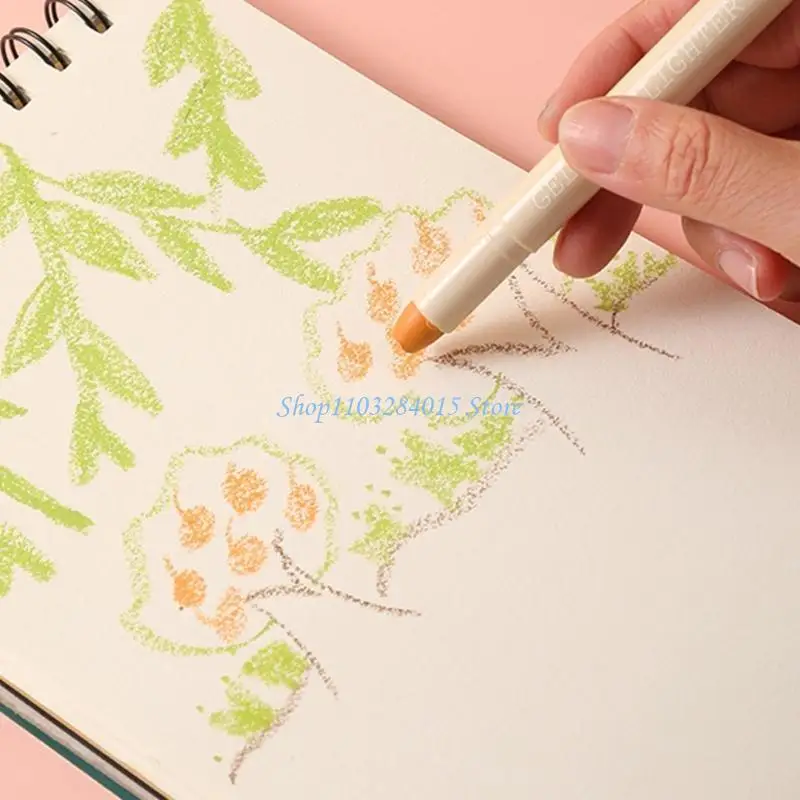 R6FF 8 Pcs Highlighters Set Aesthetic Highlighter Markers Gel Highlighter Pen Bible Marker Pen Office Fluorescent Pen