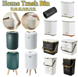 9.5L/10L Kitchen Trash Bin with Lid Automatic Sensor Mini Bin for Table Bathroom