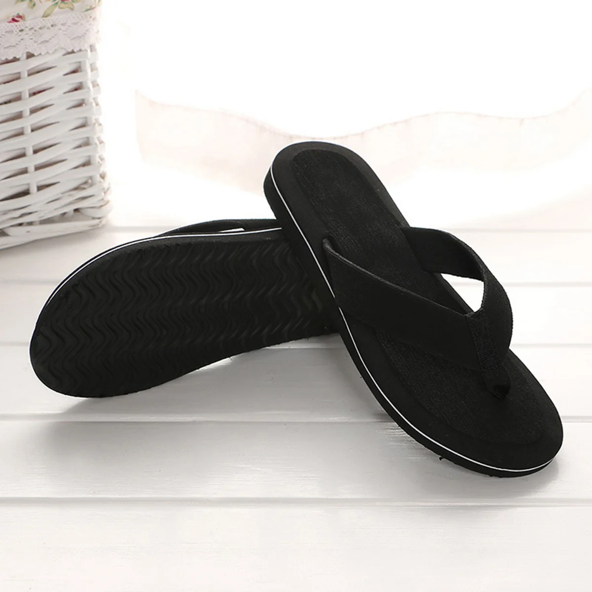 

Противоскользящие легкие летние мужские шлепанцы Eva Braid, прочные домашние тапочки для Eu40,5 Us7.5 Uk6.5 25,5 см, черные