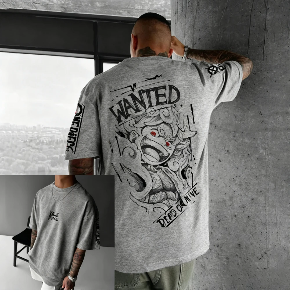 ONE PIECE Anime Luffy Printed T-shirt Men's and Women's T-shirt Men's Top Sports T-shirt Men's T-shirt Summer Tee 2026 Summer
