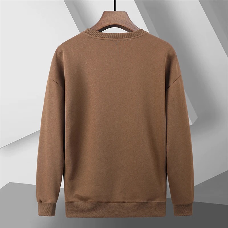 10XL 9XL 8XL Large Size Round Neck Sweater Men\'s Spring Autumn Models Plus Size Loose American Tide Boys Casual Men\'s Tops