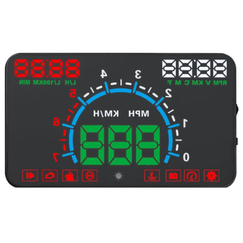 Car Monitor E350 HUD Car Head Up Display Screen Plug And Play Overspeed Alarm Fuel Consumption Display Hud Projector