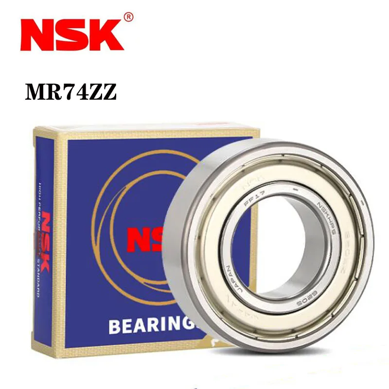 Japan 100% Original NSK Miniature Bearing MR74ZZ 4*7*2.5mm ABEC-9 High Precision High Speed Metal Sealed Imported Bearings