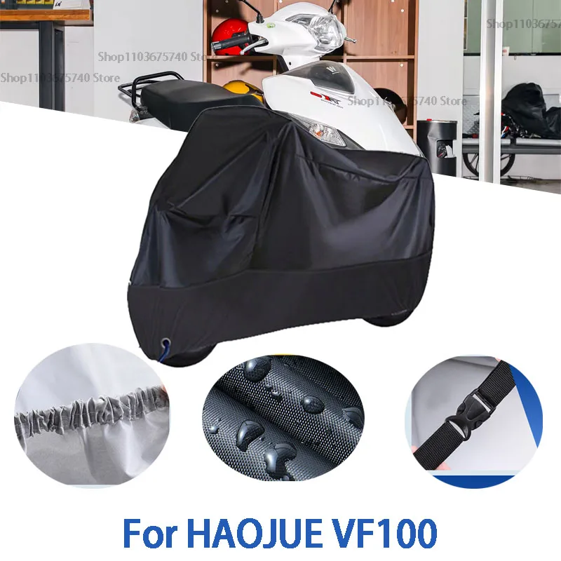 

Motorcycle Full Covers For HAOJUE VF100 Car Outdoors Sun Protection Dust No Ear Thickened Oxford Clothcover Accessories