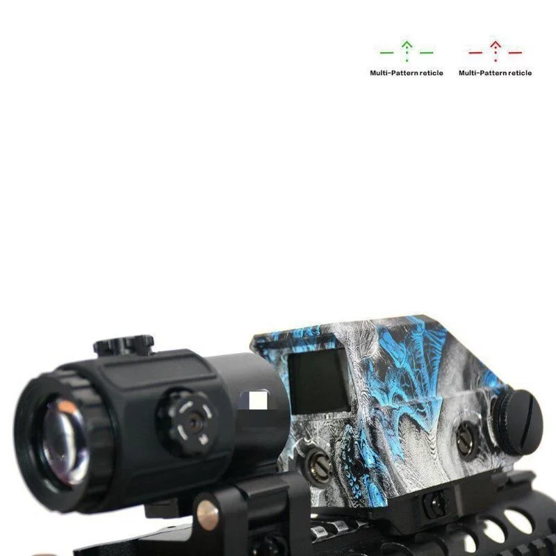 

Tactical 559+G43 Rifle Multi-Pattern Arrow reticle Red Green Dot Sight +3x Magnifier Scope With QD MountOutdoor Airsoft Wargame.