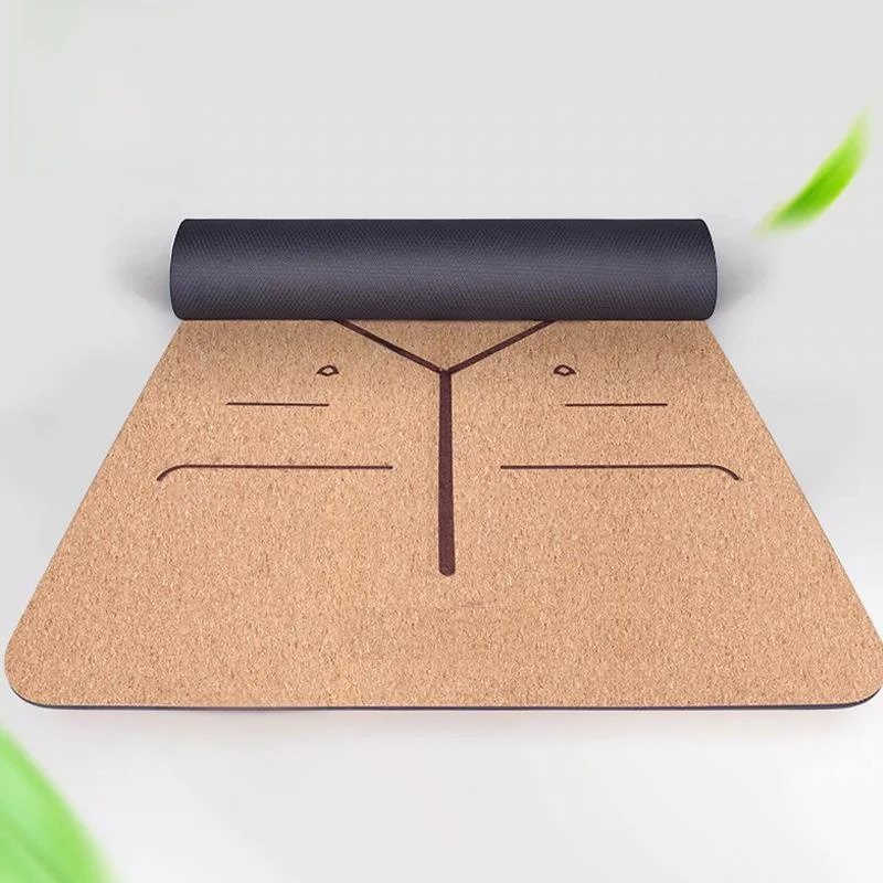 cork-yoga-mat-rubber-wooden-surface-non-slip-fitness-mat-soft-natural-material-gymnastics-equipment-sports-accessories