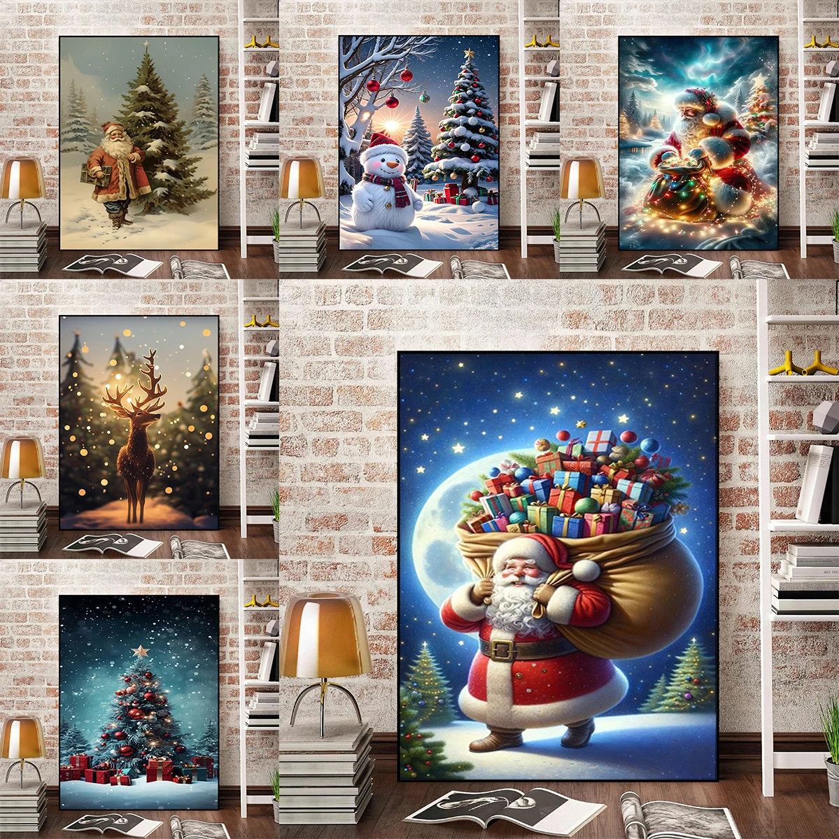 

Christmas Gift Poster For Home Decor Room Aesthetic Tableau Decoration Mural Posters on the Wall Art Prints Decorative Paintings