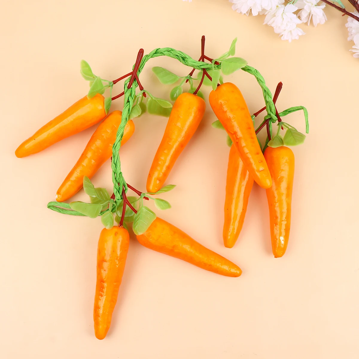 

Simulation Vegetable Carrot Artificial Hanging Kitchen Garden Party Decoration Plastic Lightweight Festive Home Ornament