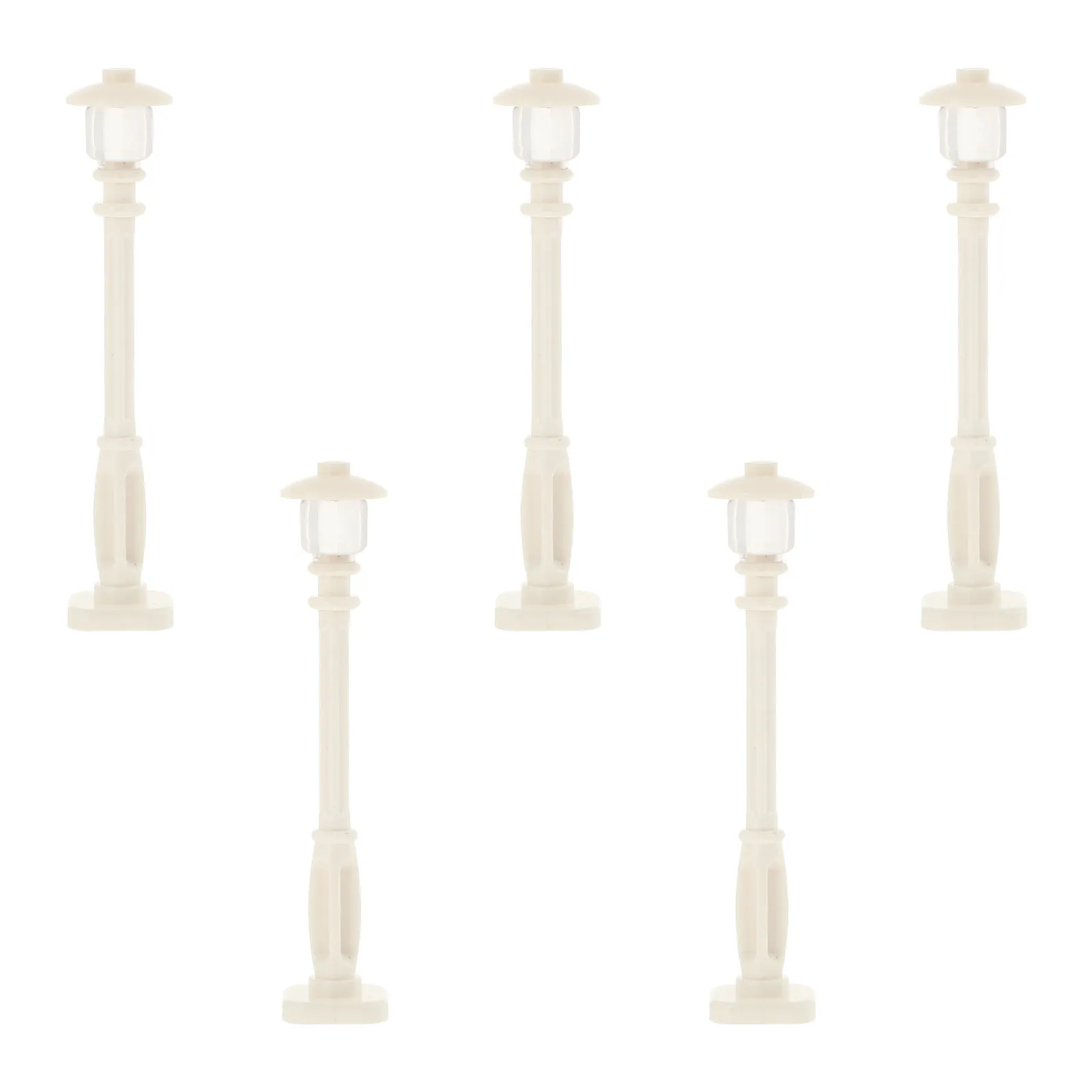 

5Pcs Mini Lamp Models for Kids Comfortable Touch Realistic Effect Enhance Road Safety Knowledge Games Mini Street Lights