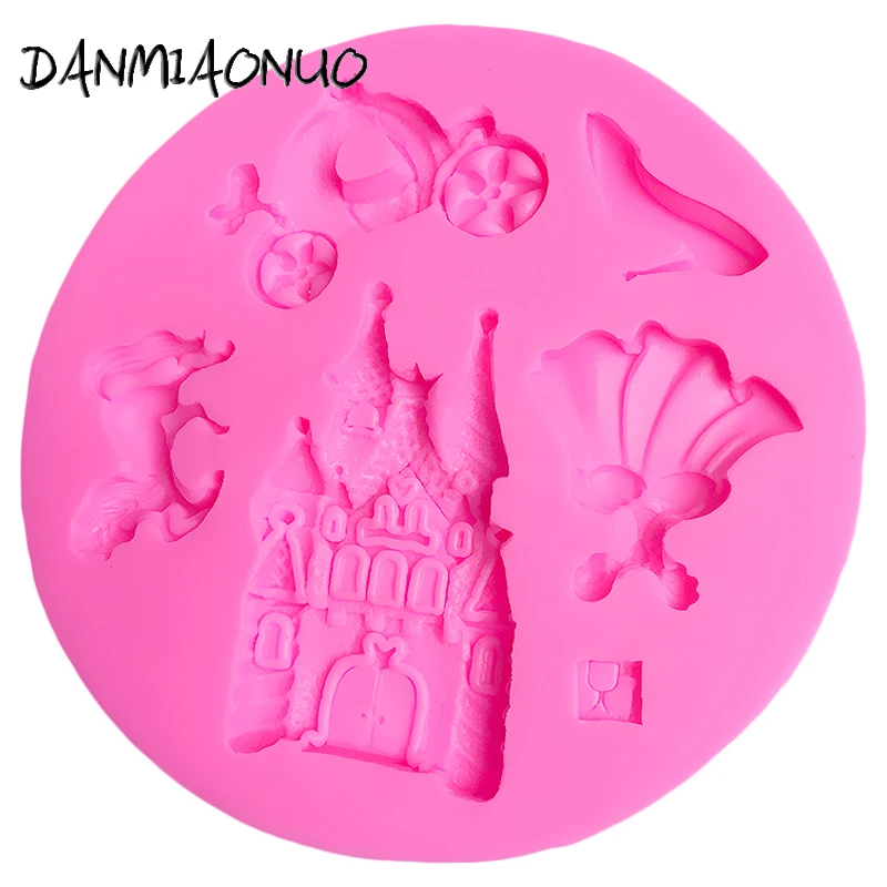 A0527041 Castle High Heels Horse Shape Candy Mold Baking Accessories Decorating Silikonowe Formy Stampi Silicone Dolci