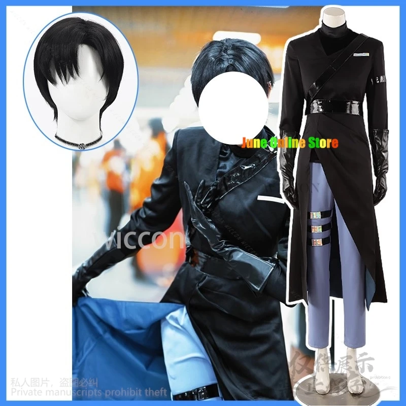 Anime Hot Alien Stage Cosplay Ivan Costume Black Sorrow Wig Role Playing Party Pants Belt Halloween Christmas Suit Customized