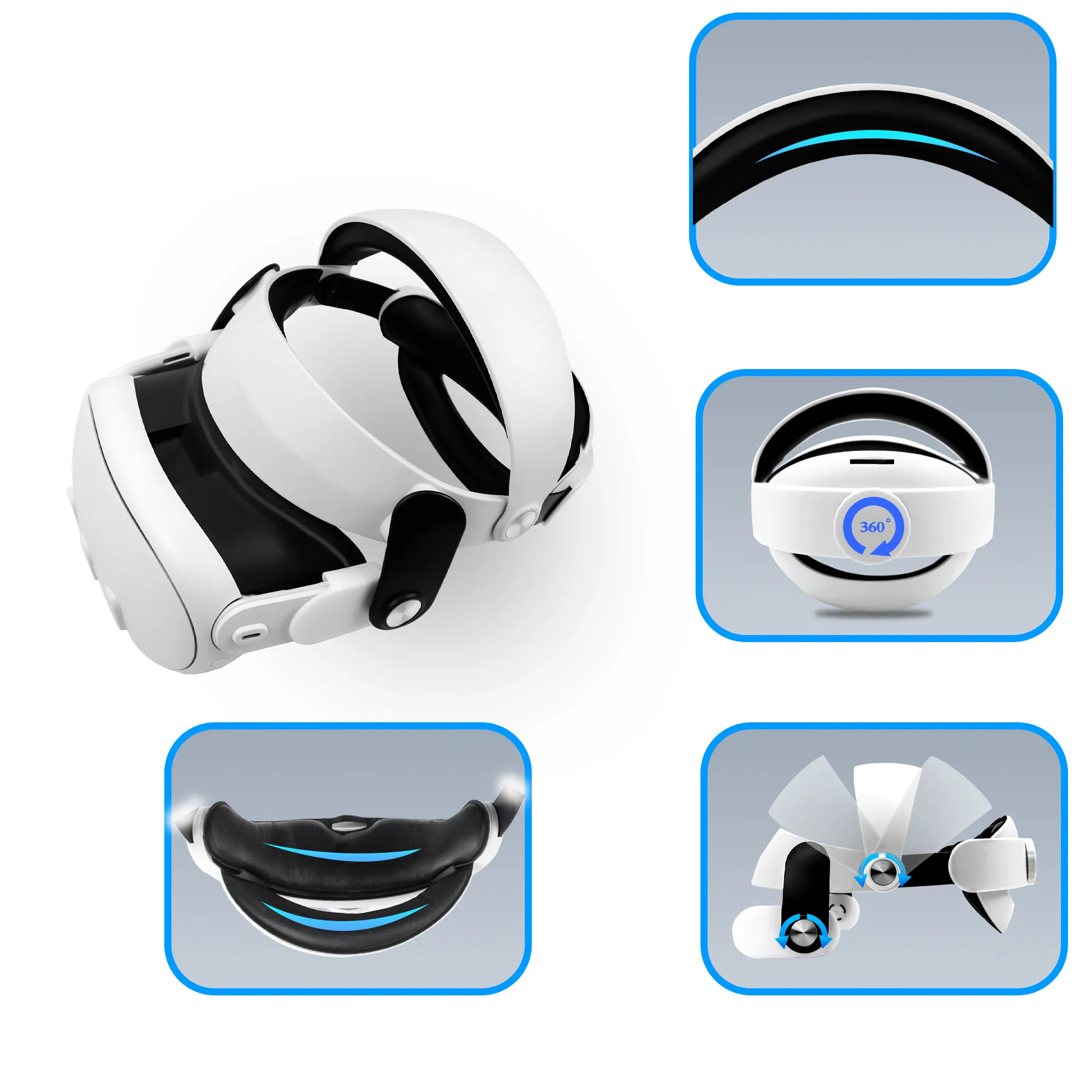 The Newest Headband Adjustable Head Strap for Meta quest 3 VR Virtual Reality Glasses Accessories