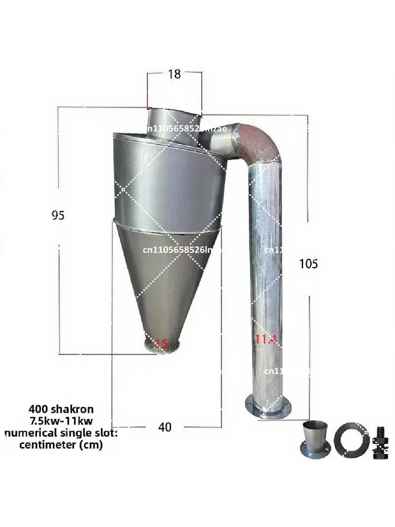 Dust Collector Cyclone Separator Multi-Functional Hammer Mill Crusher with Blade Fan for Corn Feed Grinding