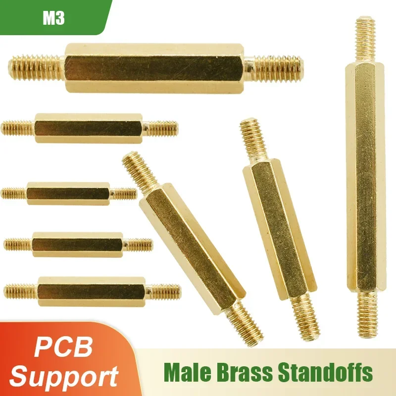 M3 M4 Hex Brass Motherboard Standoff Male to Male Rack Stud Spacing Screws Metric Thread PCB Support Pillars Bracket Spacer Bolt