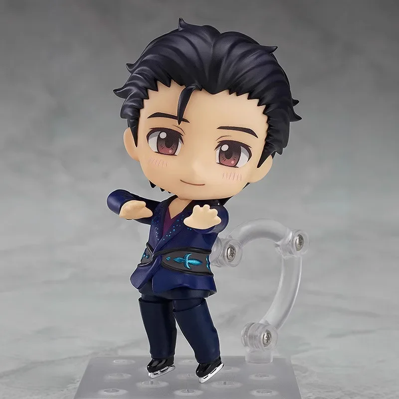 New 10cm Yuri on Ice, Yuuri Katsuki, Q version Nendoroid 762#, venue limited edition, face-changing figure, boxed figure