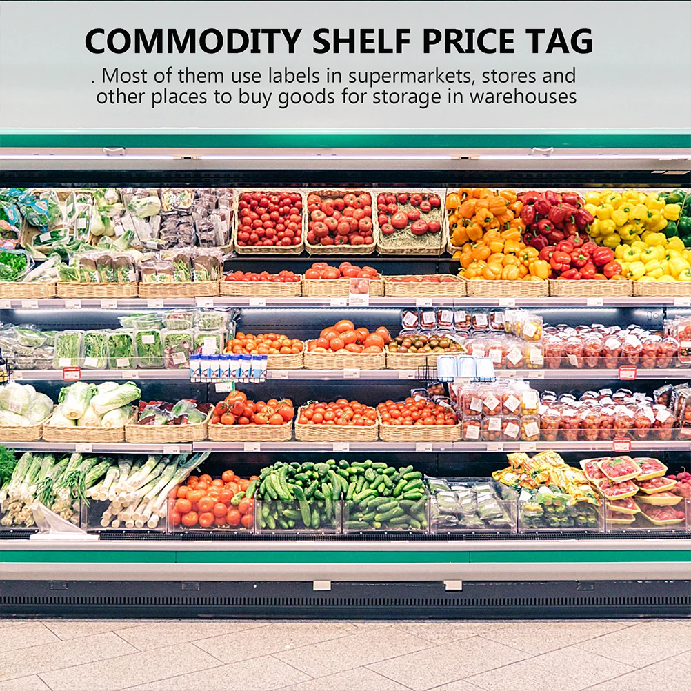 40pcs PVC Transparent Arc Shaped Label Rack Price Holder for Supermarkets Retail Stores Waterproof Dustproof for Price