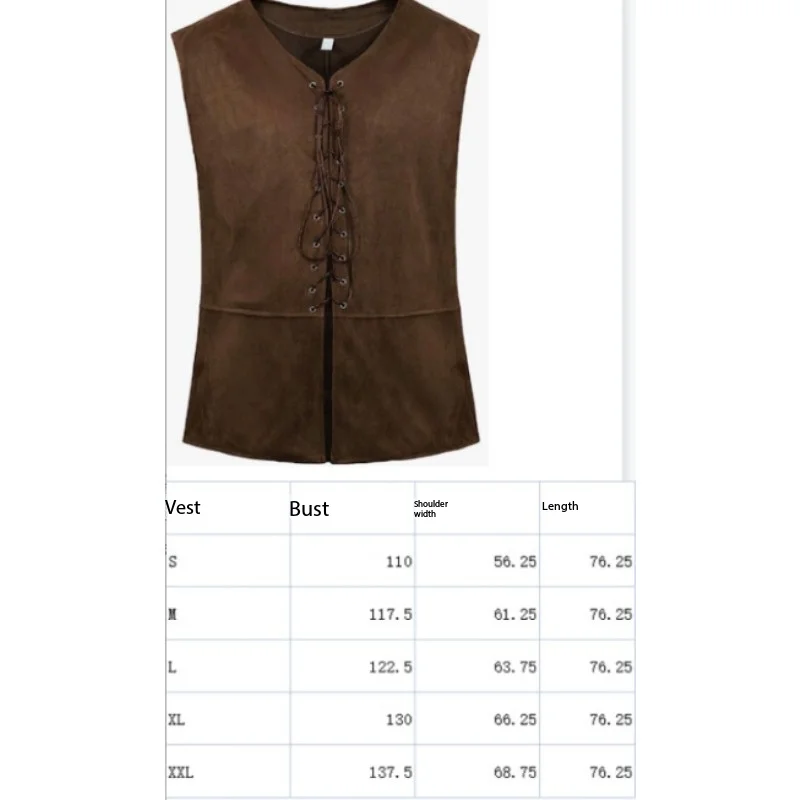 Medieval Renaissance Pirate Gothic Steampunk Laced Corset Vest for Theater Costume