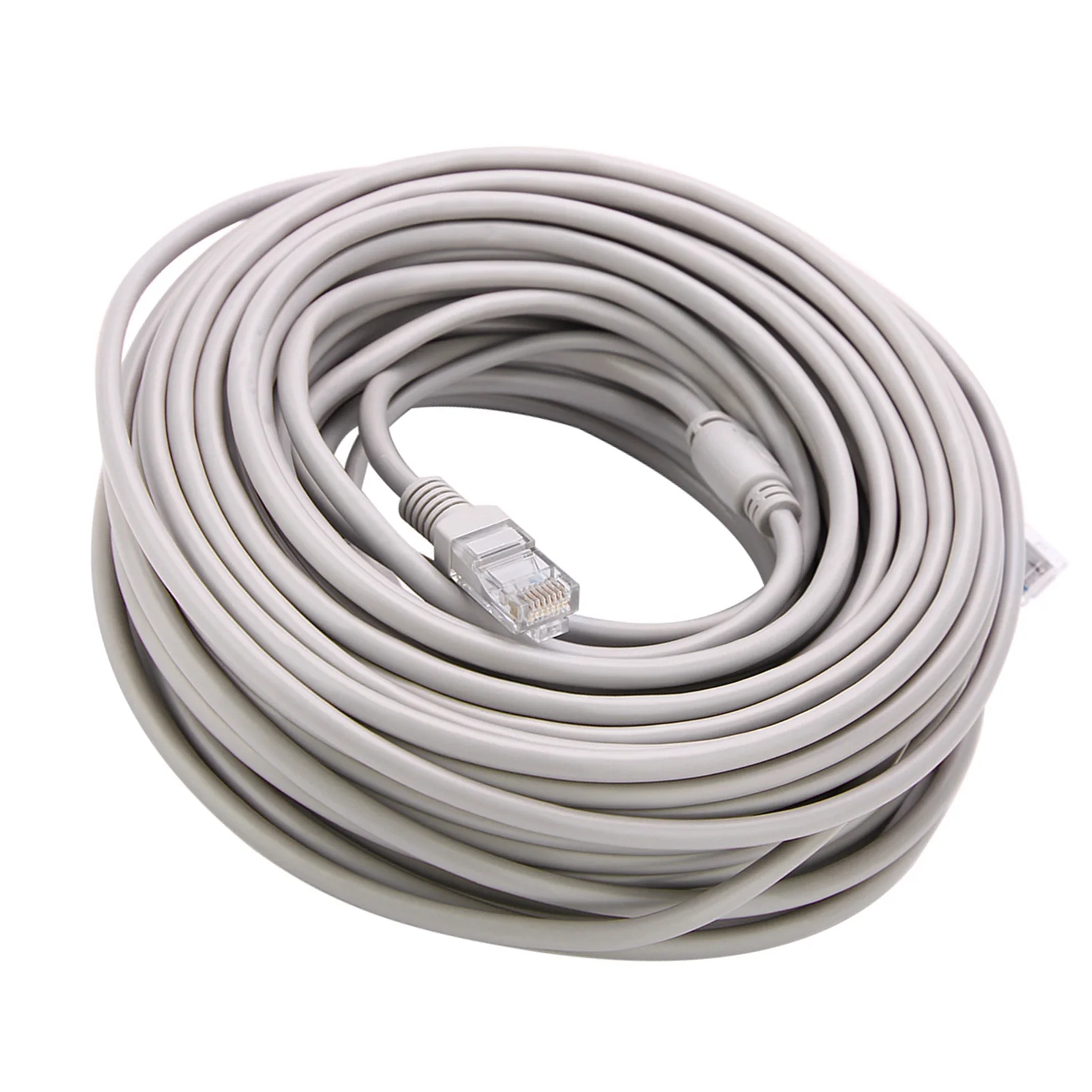 ZK30 5M/10M/15M/20M RJ45+DC كابل إيثرنت CCTV لكاميرات IP نظام NVR 10Mbps100Mbps (20M)