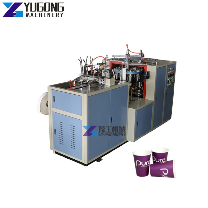 High Speed Fully Automatic One Time Paper Cup Machine Prices India Marketing Copper Motor GSM Power Engine Pump Technical