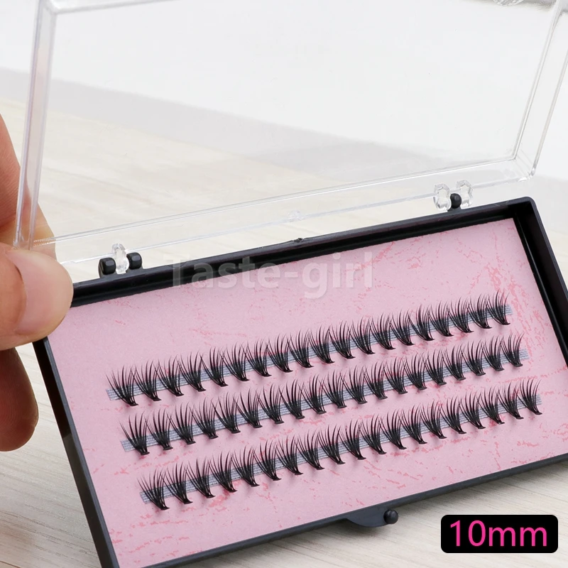 New Natural Long Black Individual False Eyelashes Eye Lash Extension Makeup Tool 57 Knots 8 10 12 14MM Available