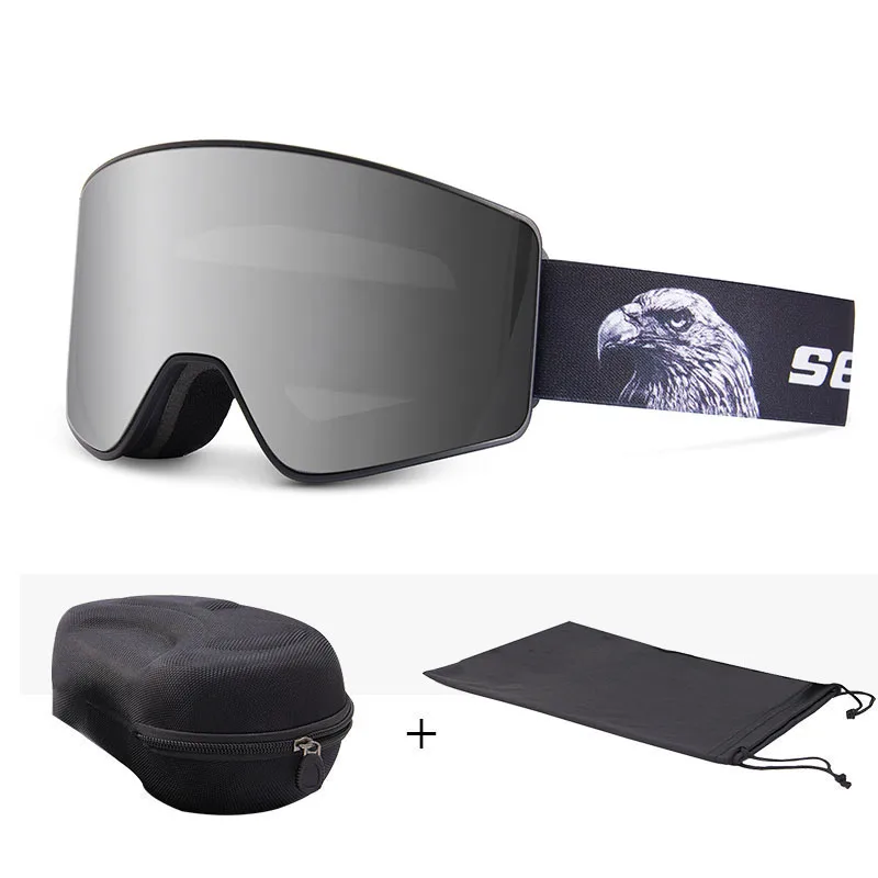 

2023 New Ski Glasses Winter Outdoor Cylindrical Double Layer Snowboard Glasses Anti-Fog Windproof Skiing Goggoles Men Women