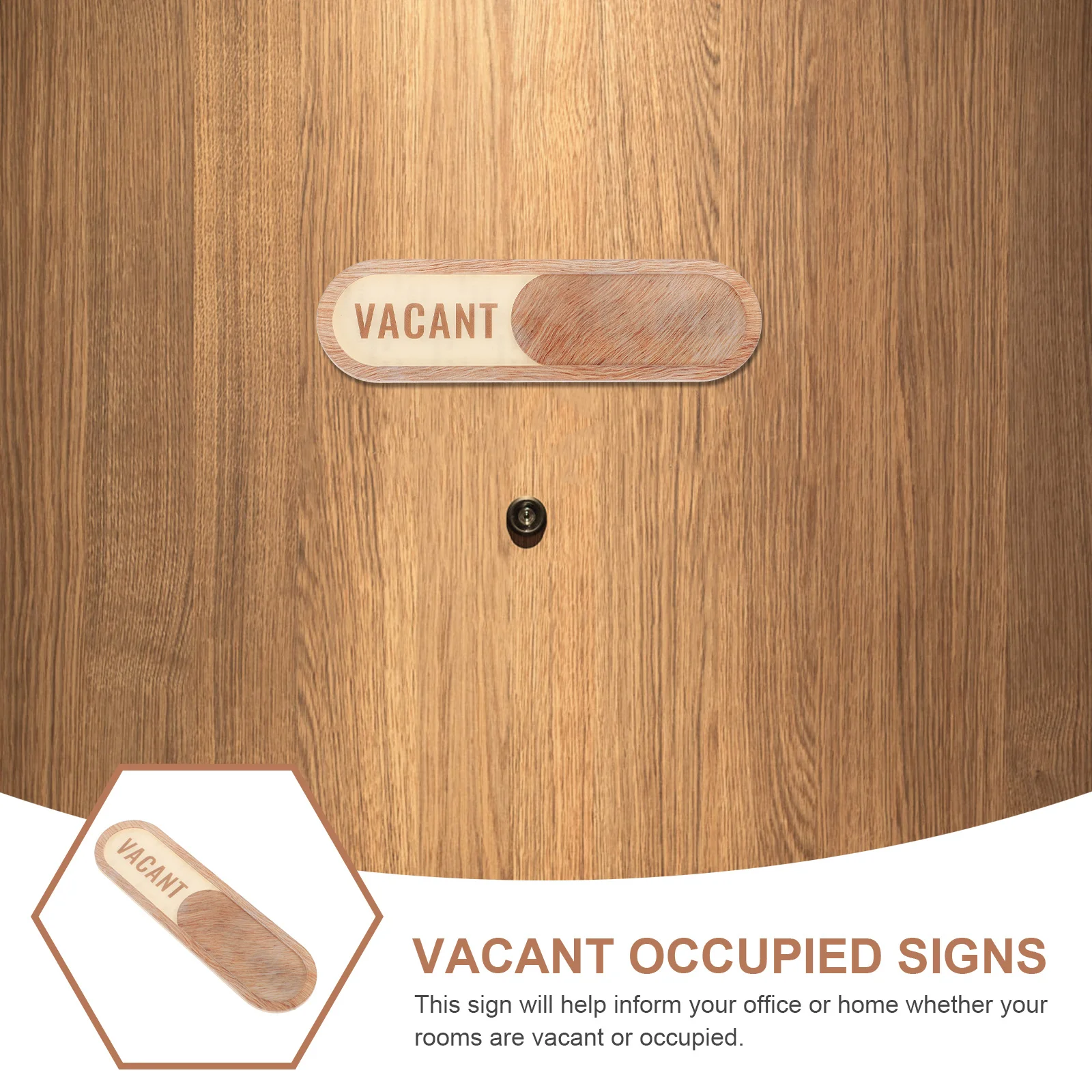 

Vacant Reserved Sign Acrylic Slider Door Indicator for Office Bathroom Conference Room Privacy Vacant Reserved Sign