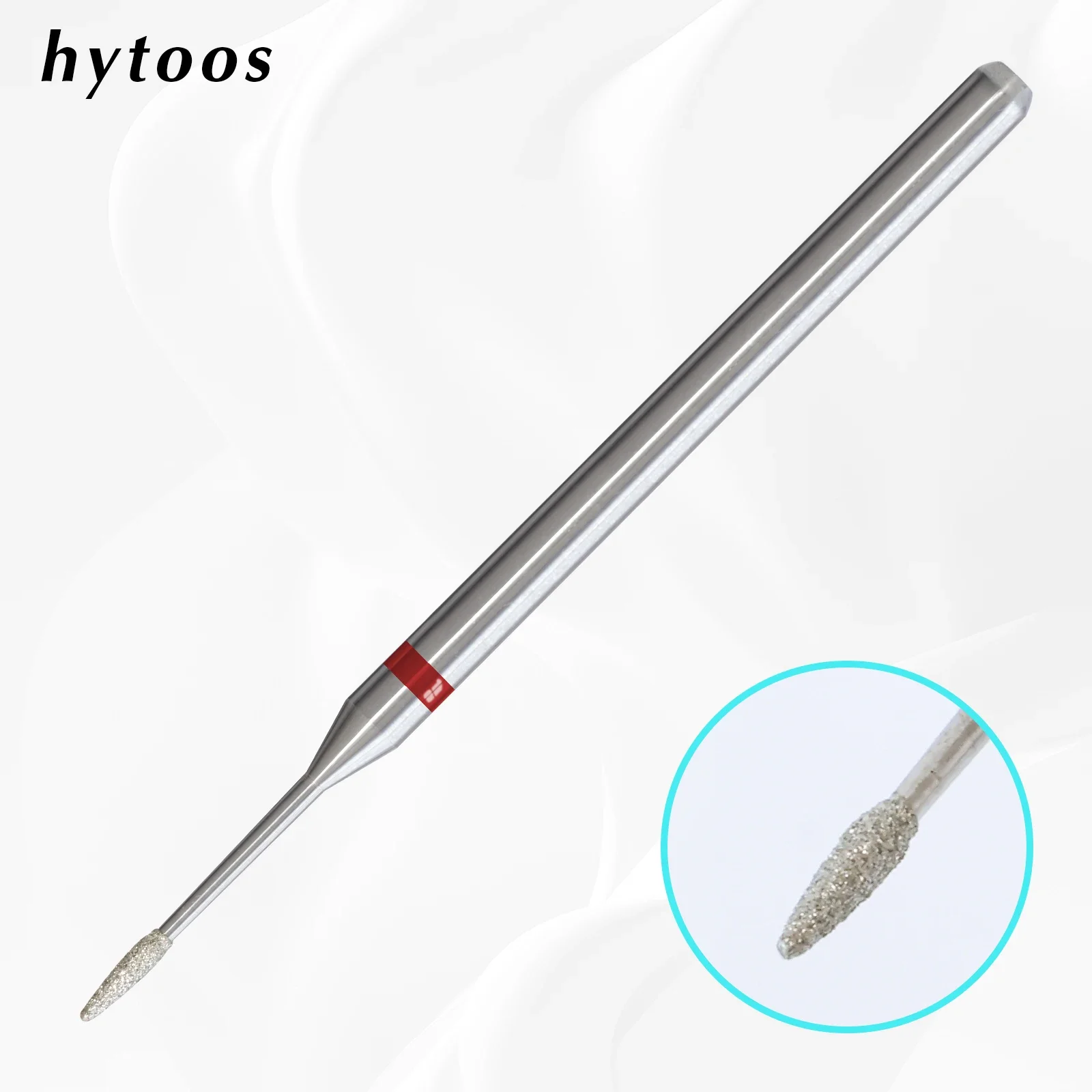 

HYTOOS Mini Cone Diamond Cuticle Nail Drill Bits Russian Drill Bits for Nails Professional Safety Nail Dead Skin Cleaner Tool