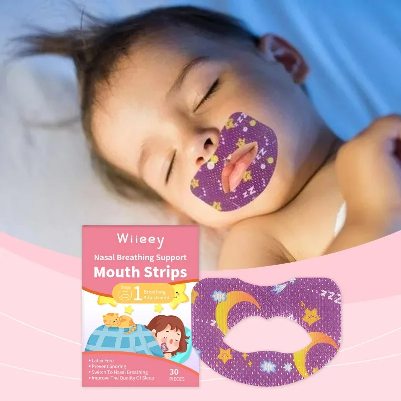 Anti-snoring Correction Sealing Patch Sleeping Closed-mouth Stickers Breathing Correction  Sealing Patch Adhesive Orthosis Tape