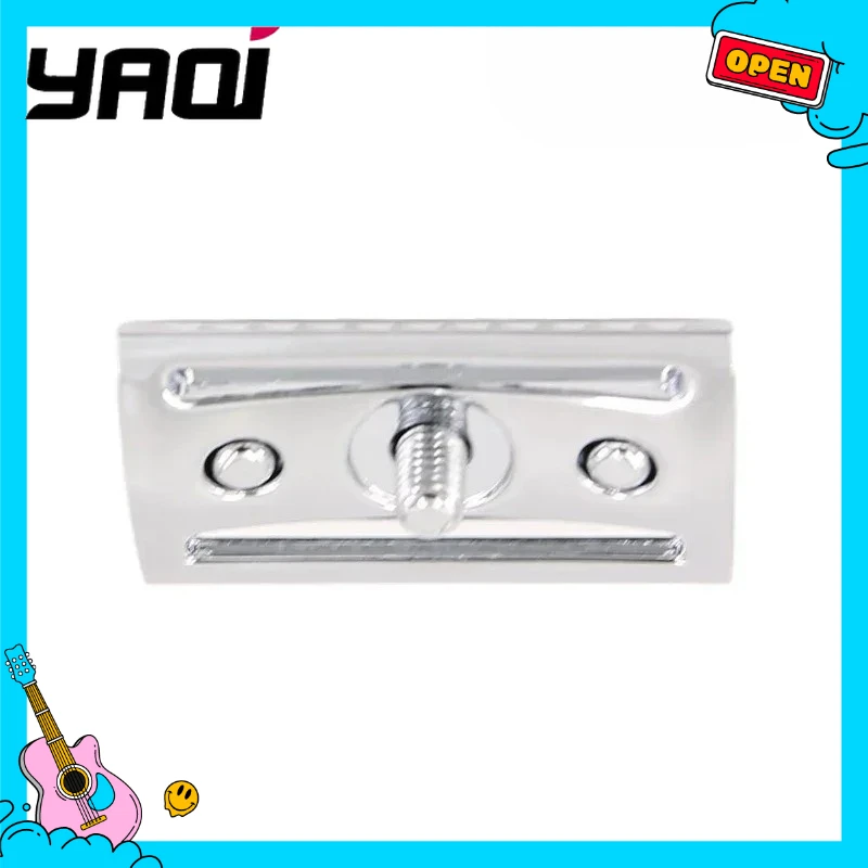 Stainless Steel Razor YAQI Chrome Color Scalloped Bar Double Edge Mens Safety Razor Head Without Logo Men Shaving Products