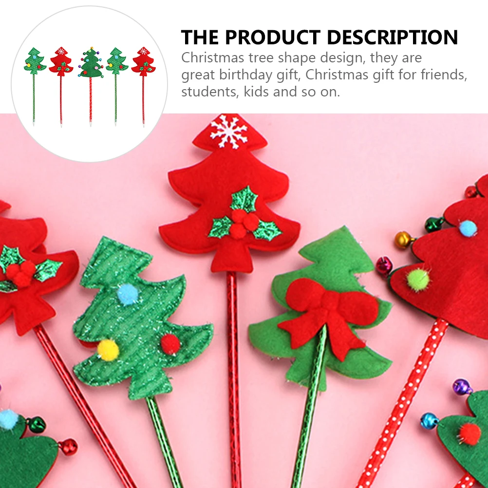 

Рождественская шариковая ручка, студенческие ручки, канцелярские принадлежности в форме дерева, рождественские мультяшные милые школьные принадлежности, подарки