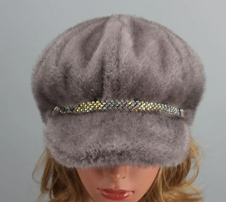 Damen lässig Kunst pelzmütze Herbst Winter mützen für Frauen solide schlichte achteckige Zeitungs jungen mütze Männer Winter Baskenmütze Frauen Maler mützen – Detail 9