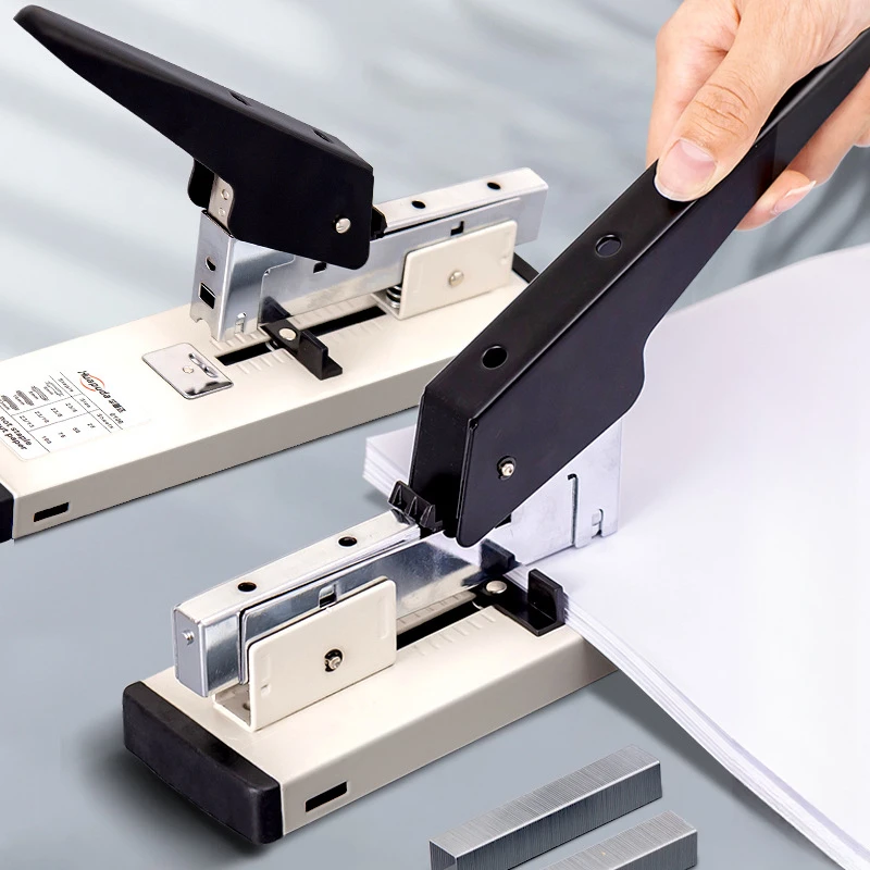 Paper Stapler Heavy Stapler Bookbinding Adapt To Needle Types 23/8,23/10,23/13 Hand Operated Stapler 100 Sheet With 1000 Nails
