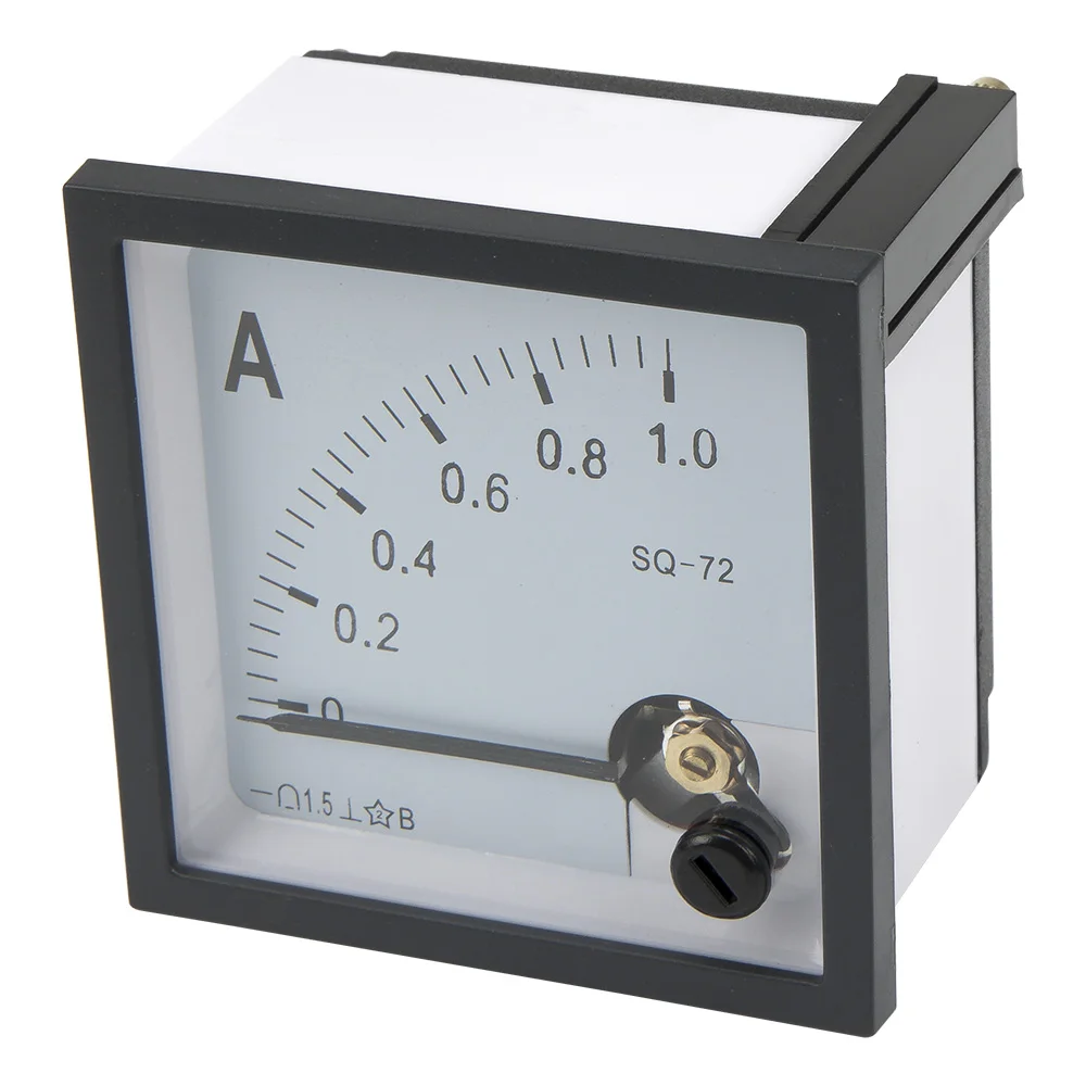 SQ-72 pointer 72*72 mm DC ammeter 1A 2A 3A 5A 10A 15A 20A 30A 50A SQ-72 series analog AMP meter 72x72 mm size CZ-72