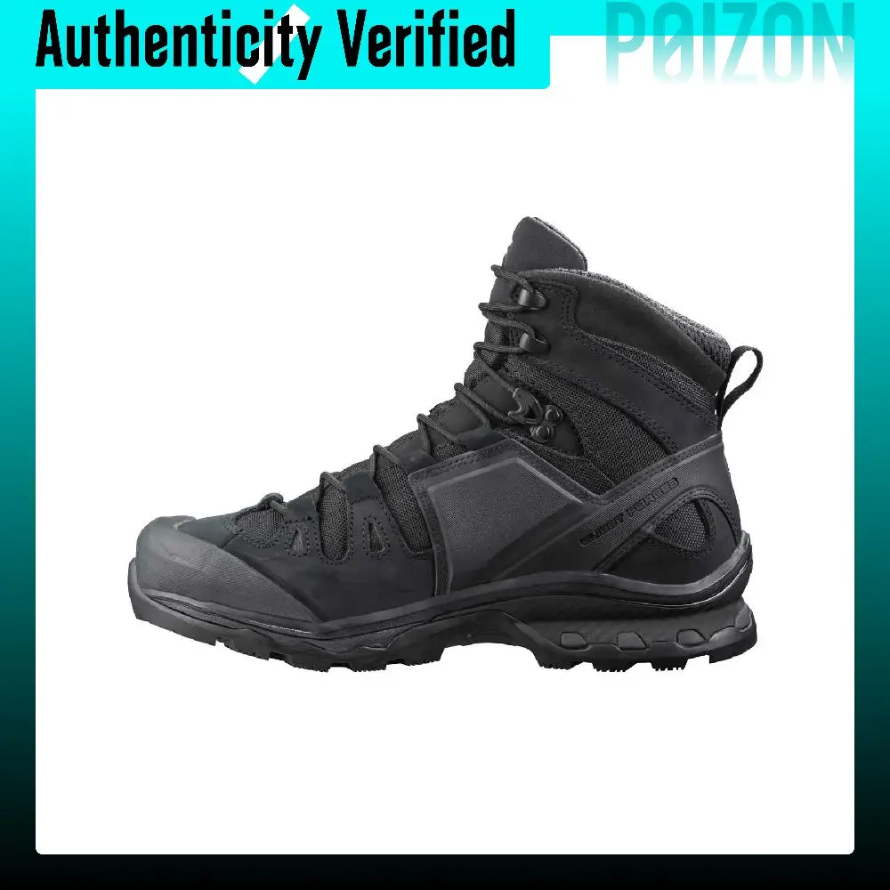 SALOMON QUEST 4D FORCES 2 4D GTX Forces 2 Breathable Abrasion Resistant Waterproof High top Hiking Shoes Unisex Black L40723200